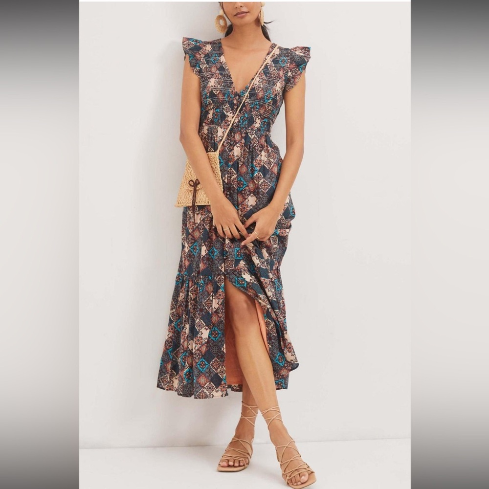 The Peregrine Midi Dress, by Anthropologie, Large